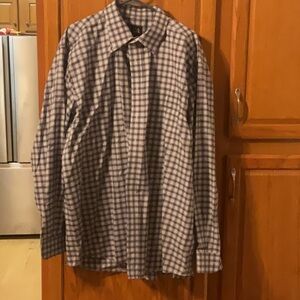 Light new Joseph a Banks long sleeve button-down dress shirt size 2 XLT